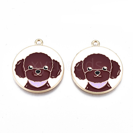 Eco-Friendly Alloy Enamel Pendants ENAM-Q437-054B-NR-1