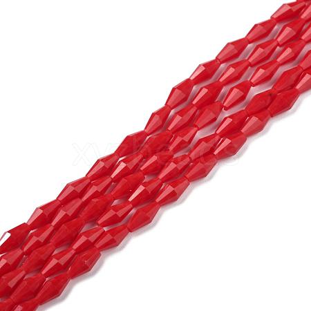 Opaque Glass Beads Strands GLAA-P001-03A-08-1