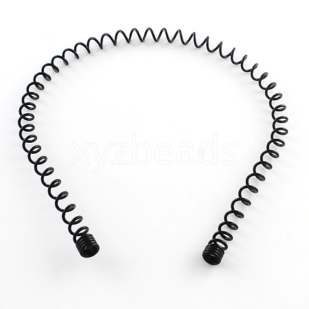 Hair Accessories Iron Wavy Hair Band Findings X-OHAR-Q043-03-1