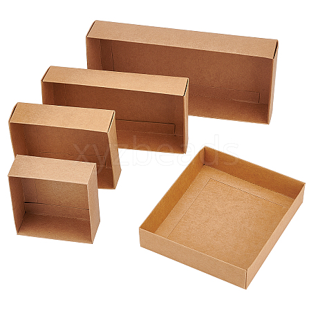 BENECREAT 10Pcs 5 Style Paper Boxes CON-BC0002-32B-1