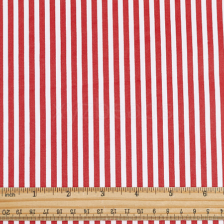 Cotton Fabric with Strip Pattern DIY-PH0037-96C-1