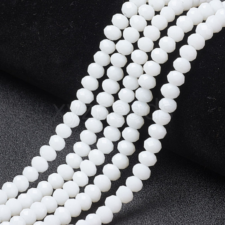 Opaque Solid Color Imitation Jade Glass Beads Strands LS-EGLA-A044-P6mm-D01-1