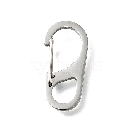 304 Stainless Steel Keychain Clasps STAS-U051-02A-P-1