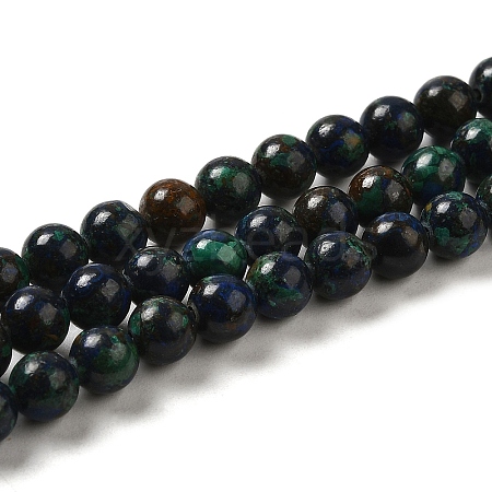 Natural Chalcopyrite Beads Strands G-H298-A01-02-1