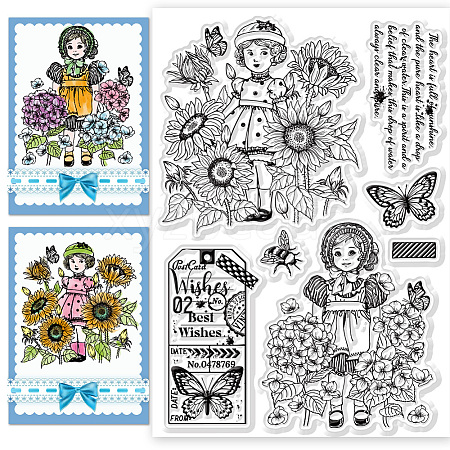 Custom PVC Plastic Clear Stamps DIY-WH0618-0129-1