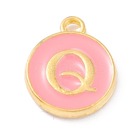 Golden Plated Alloy Enamel Charms X-ENAM-Q437-14Q-1