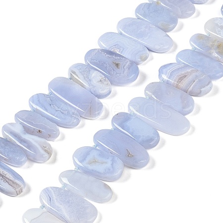 Natural Blue Lace Agate Beads Strands G-H006-B01-02-1