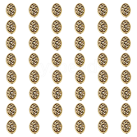 DICOSMETIC 80Pcs Hollow Tibetan Style Alloy Beads TIBEB-DC0001-03-1