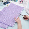 Polyester Mermaid Fish Scale Pattern Fabric DIY-WH0622-024C-3