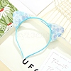 Cute Cat Ear Cloth Hair Bands PW-WGA985C-11-1