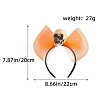 Halloween Skull Iron Hair Bands PW-WG0C744-01-1