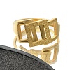 Textured 304 Stainless Steel Hollow Rectangle Finger Ring for Women RJEW-L126-12B-G-2