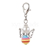 Colorful Angel Resin Pendant Decorations HJEW-JM01909-3