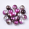 Rainbow ABS Plastic Imitation Pearl Beads LS-X-OACR-Q174-4mm-12-1