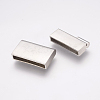 Tarnish Resistant 304 Stainless Steel Magnetic Clasps with Glue-in Ends STAS-K145-19P-4