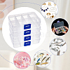 8 Grids Transparent Acrylic Bead Organizer Containers CON-WH0087-32-7