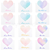 60Pcs 6 Colors Paper Greeting Cards DIY-GF0011-24-1