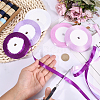 5 Rolls 5 Colors Polyester Ribbon OCOR-CP0001-26C-3