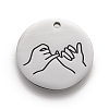 316 Surgical Stainless Steel Pendants LS-STAS-F257-06P-1
