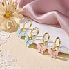 Brass Dangle Earrings & Huggie Hoop Earrings Sets EJEW-PH01362-6