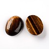 Oval Natural Tiger Eye Cabochons G-I172-22x30mm-06-2