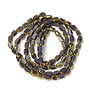 2 Strands Electroplate Opaque Color Glass Beads Strands EGLA-YW0005-26B-1