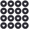 50Pcs Flat Round Heart Acrylic Loose Leaf Ring Round Binder Discs DIY-CP0012-14-6