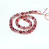 Dyed Round Natural Crackle Quartz Beads Strands G-K084-12mm-05B-2