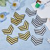 SUPERFINDINGS 16Pcs 2 Styles Computerized Embroidery Cloth Self Adhesive Patches PATC-FH0001-12-4