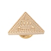 Golden Plated Triangle Shaped Wax Seal Brass Stamp Head STAM-K001-04G-09-2