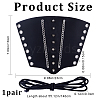 Adjustable Leather Cord Bracelet AJEW-WH0342-93-2