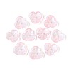 Baking Paint Transparent Glass Bead Caps DGLA-N014-09A-07-1