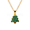 Christmas Alloy Enamel Pendant Necklaces FS-WGA5363-10-1
