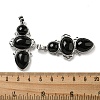 Natural Obsidian Pendants G-Q158-04N-3