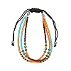 Glass Seed Beads Multi-strand Bracelets for Women PW-WGCDC20-01-1