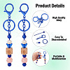 Spritewelry 5Pcs Alloy and Brass Bar Beadable Keychain for Jewelry Making DIY Crafts DIY-SW0001-15A-11