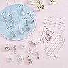 DIY Cage Charm Necklace Earring Making Finding Kit DIY-SZ0009-18-1