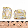 Brass Micro Pave Cubic Zirconia Pendants KK-N254-06G-D-3