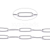 Tarnish Resistant 304 Stainless Steel Paperclip Chains CHS-F010-01C-P-01-1