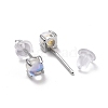 Anti-Tarnish 925 Sterling Silver Stud Earrings EJEW-M202-01-2