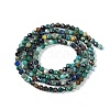 Natural Chrysocolla and Lapis Lazuli Beads Strands G-P542-A03-02-3