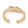 Brass Cuff Rings RJEW-B034-05G-2