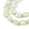 Anti-Tarnish Electroplate Glass Beads Strands X-GLAA-T025-13A-04-3
