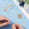 200Pcs Rack Plating Brass Bead Tips FIND-UN0016-30A-2