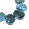 Natural Apatite Beads Strands G-F632-38-2