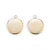 Ion Plating(IP) 304 Stainless Steel Pendant Cabochon Settings LS-STAS-G127-13-14mm-G-2
