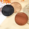 WADORN 3Pcs 3 Colors Leather Flat Round Bottom FIND-WR0003-78-4