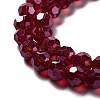 Electroplate Transparent Glass Beads Strands LS-EGLA-A035-T8mm-A02-3
