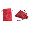 Polyester Imitation Burlap Packing Pouches ABAG-WH0008-09-1