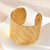 304 Stainless Steel Cuff Bangles for Women BJEW-Z096-05G-3